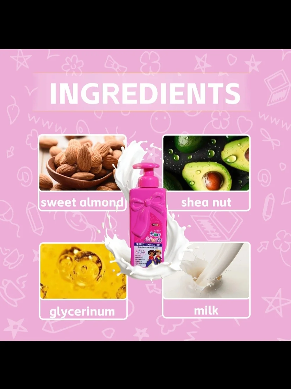Kids Skin Glow Lotion - Pink